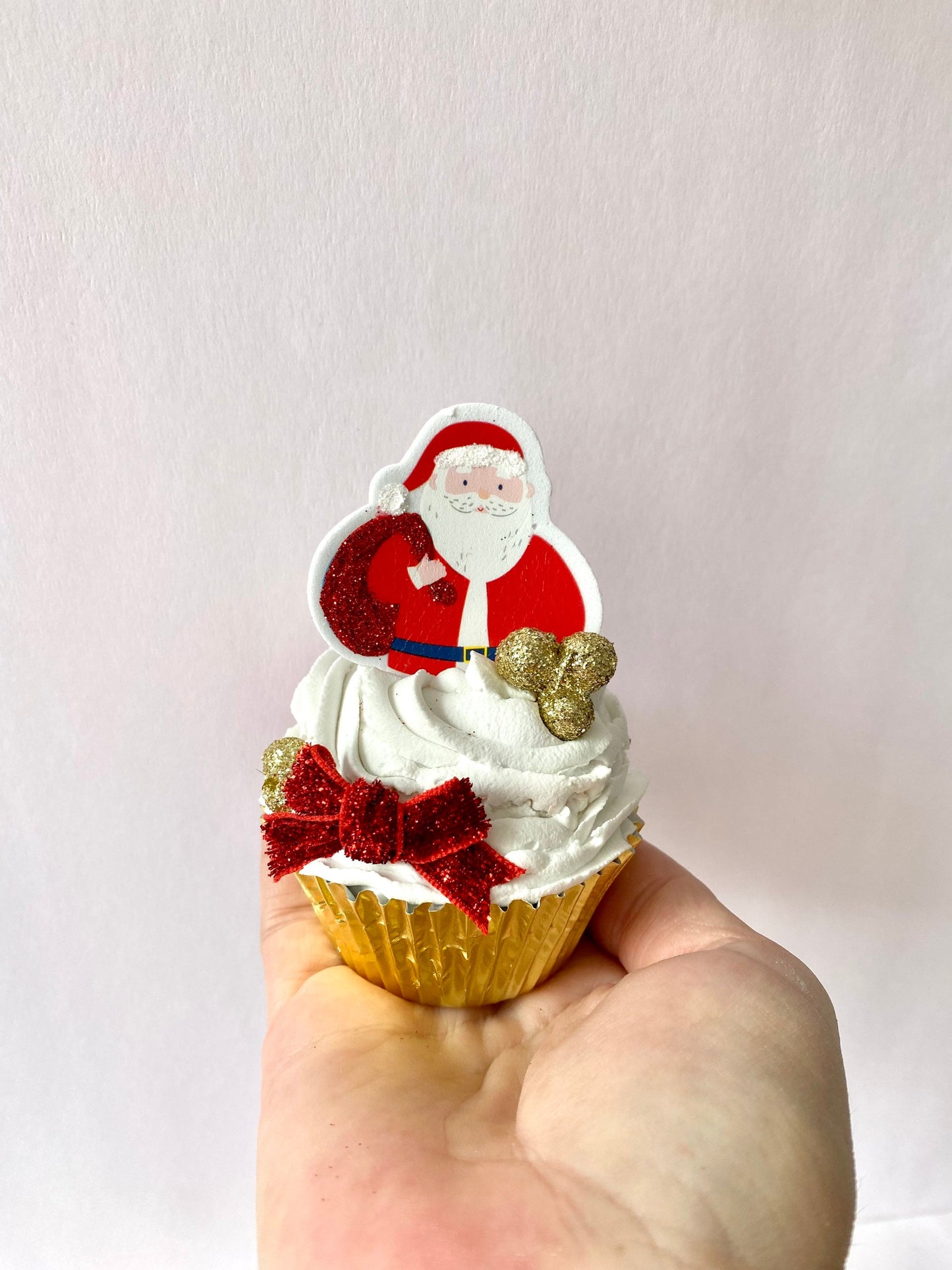 Santa Cup Cake Ornament