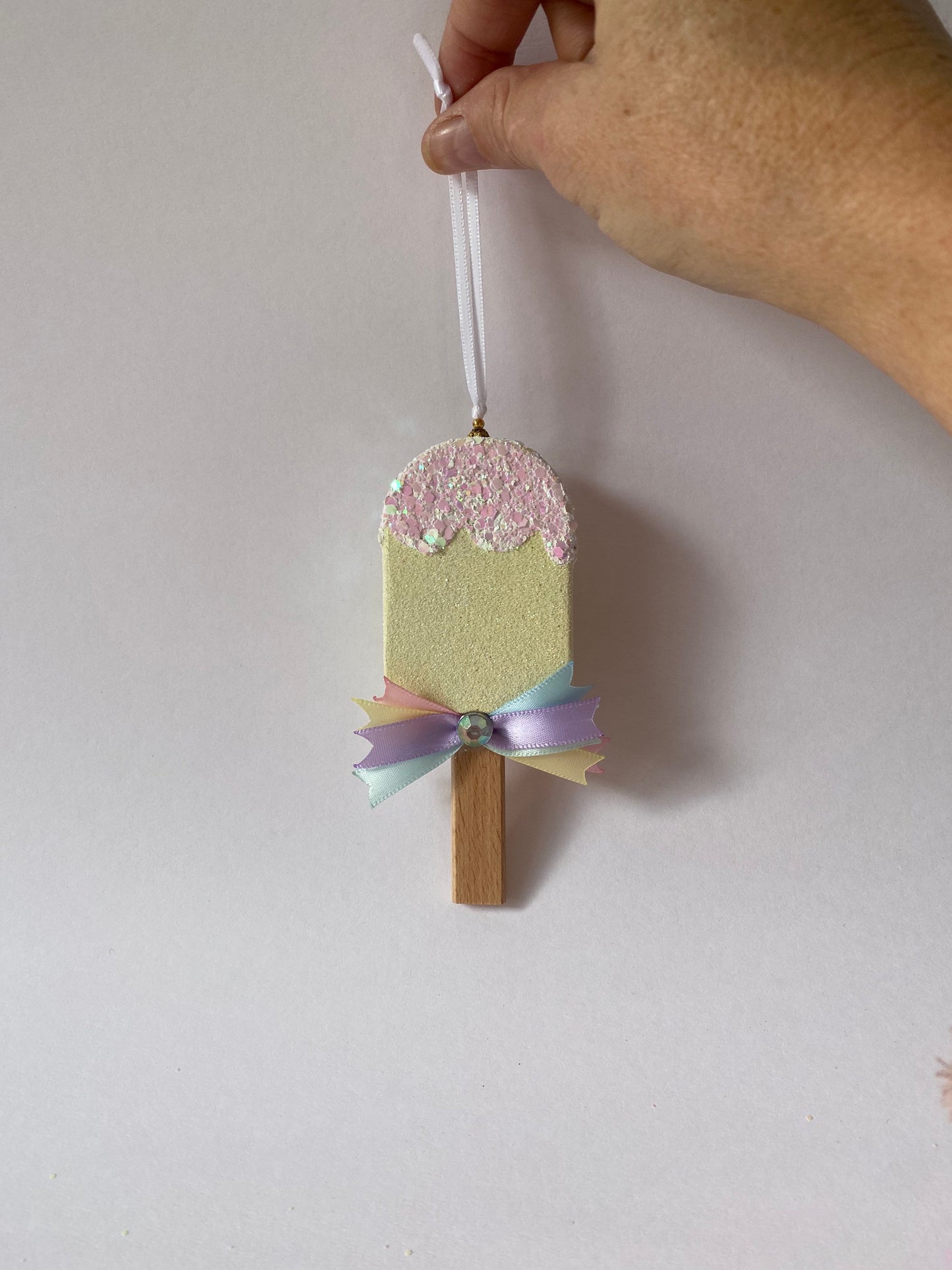 Pastel Ice Popsicles Ornaments