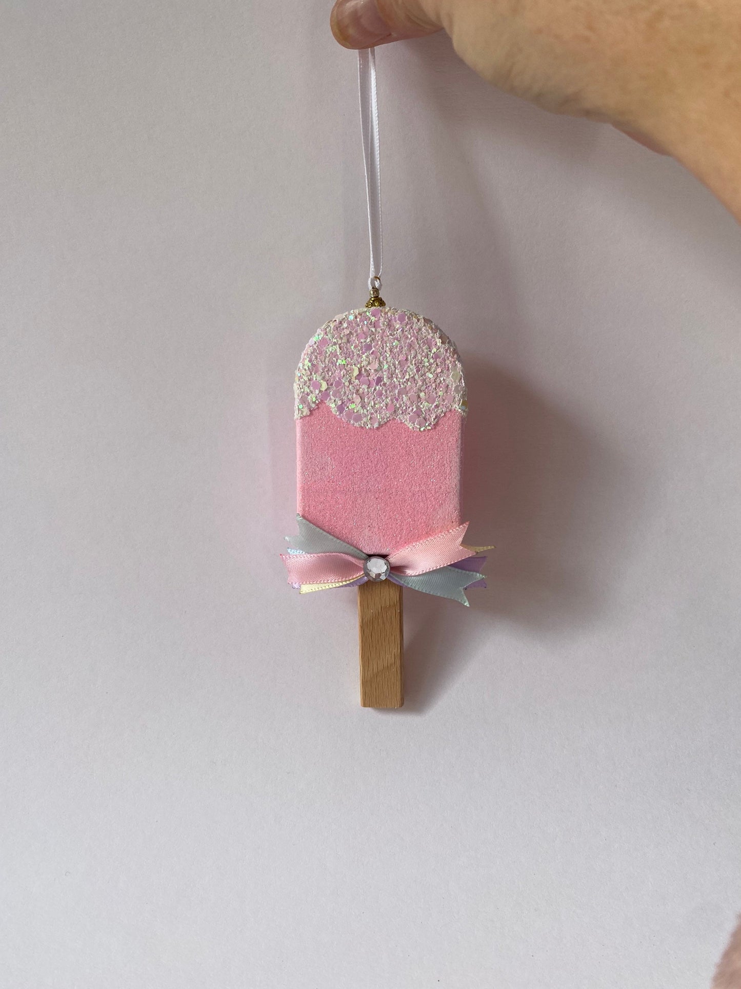 Pastel Ice Popsicles Ornaments