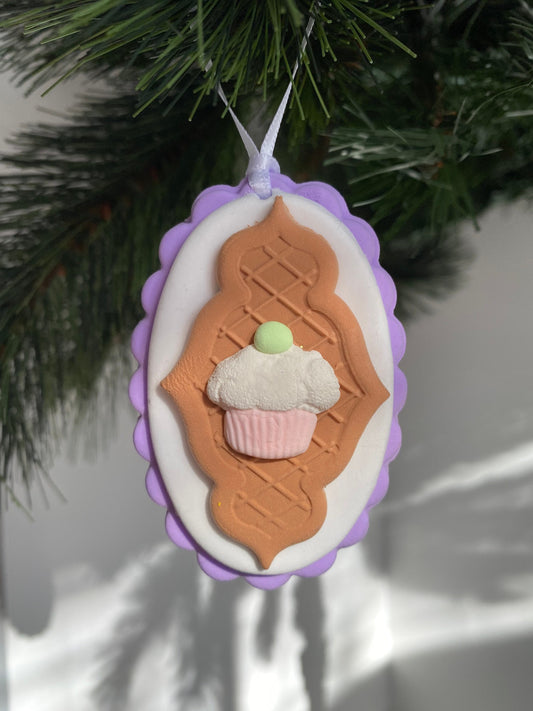 Christmas Cupcake Ornament