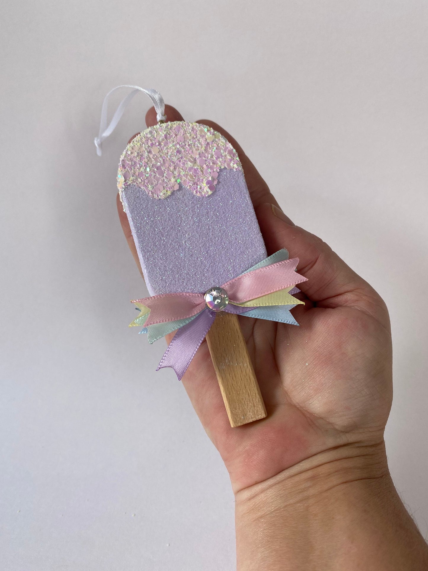 Pastel Ice Popsicles Ornaments