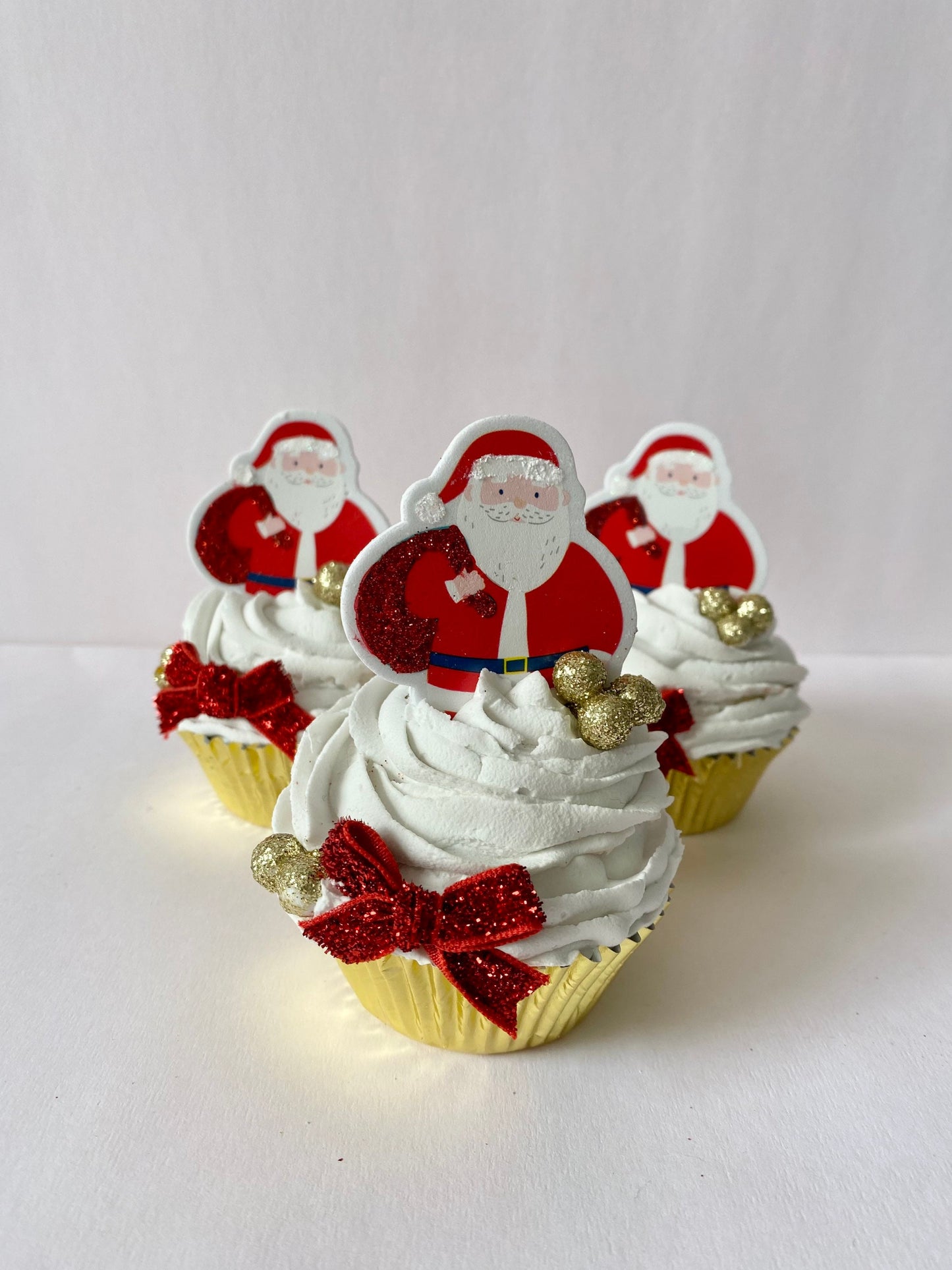 Santa Cup Cake Ornament