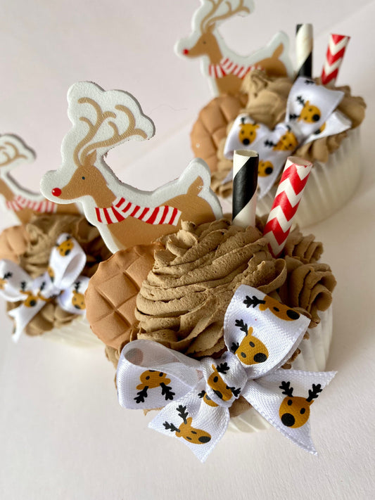 Reindeer Cupcake Ornament
