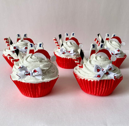 Santa Cup Cake Ornament