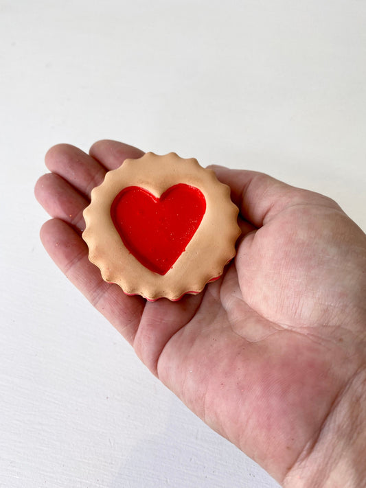 Heart Biscuit Ornament